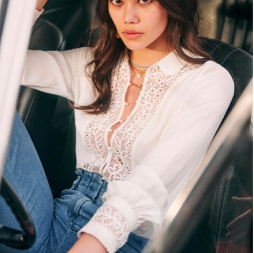 NWT Sezane Museline Shirt